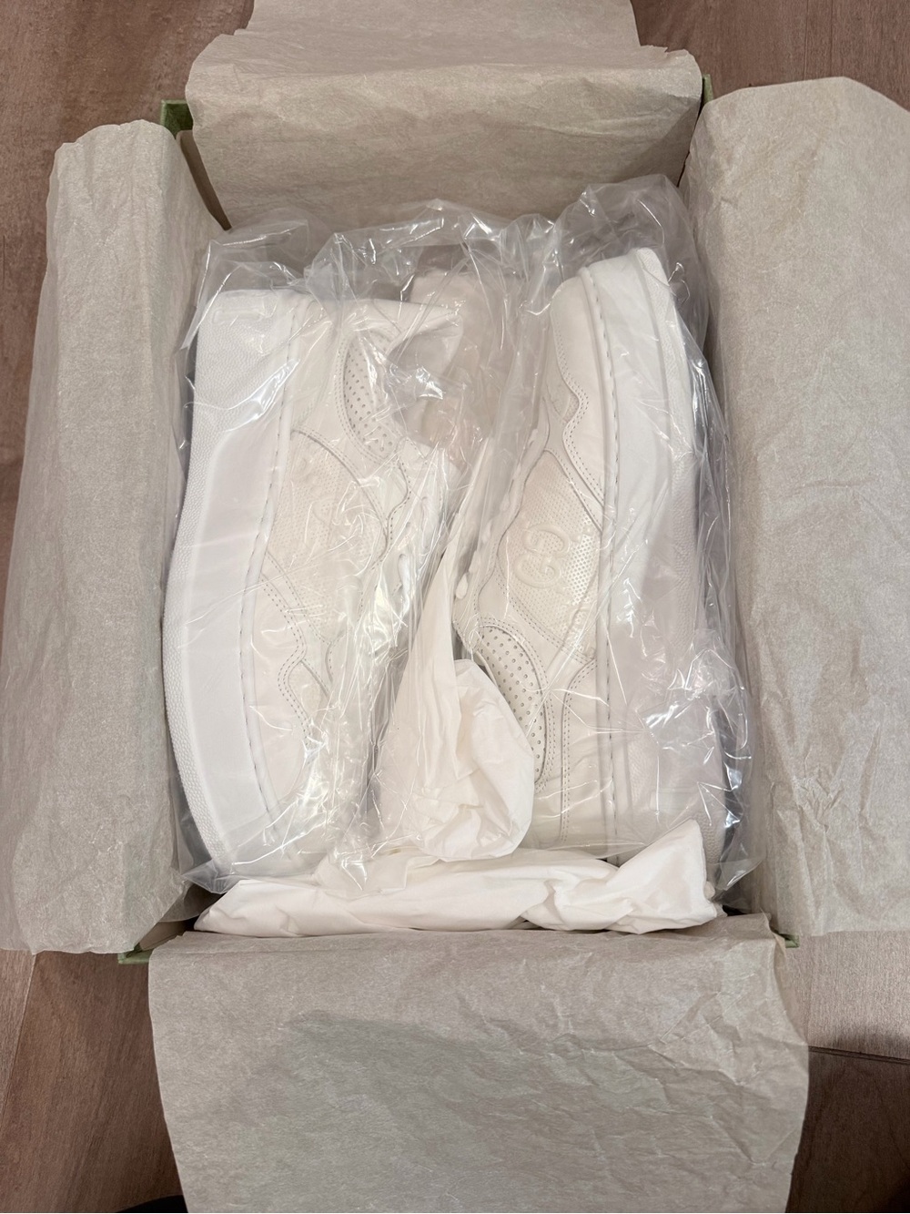 Gucci White Leather Low-Top Platform Sneaker men’s - Picture 5 of 8
